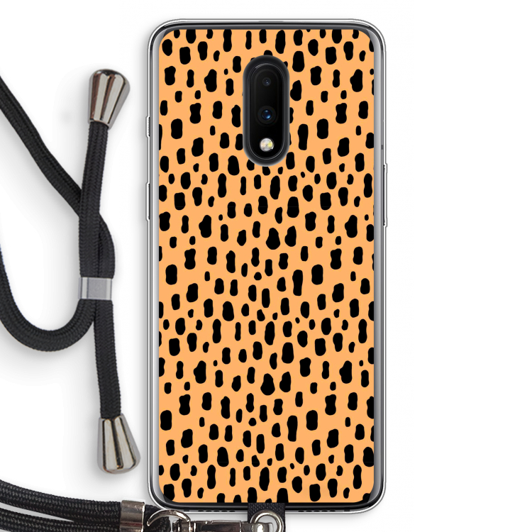 Panter: OnePlus 7 Transparant Hoesje met koord