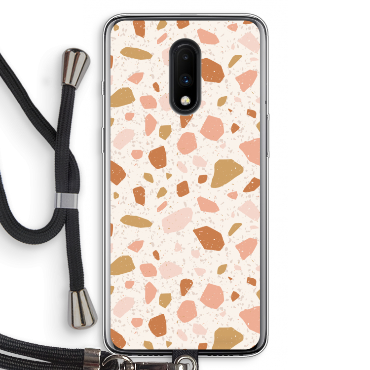Terrazzo N°18: OnePlus 7 Transparant Hoesje met koord