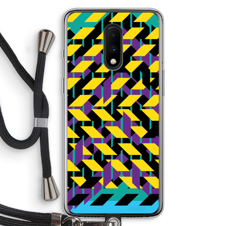 Skew Bee 3: OnePlus 7 Transparant Hoesje met koord