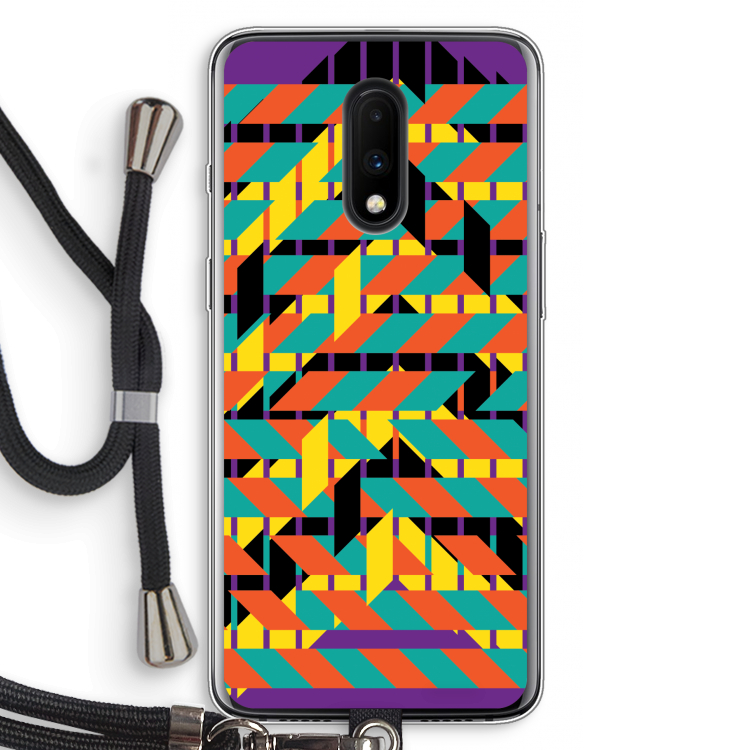 Skew Bee 2: OnePlus 7 Transparant Hoesje met koord