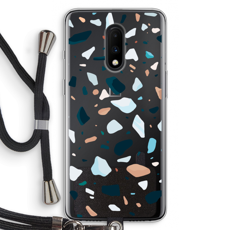 Terrazzo N°13: OnePlus 7 Transparant Hoesje met koord