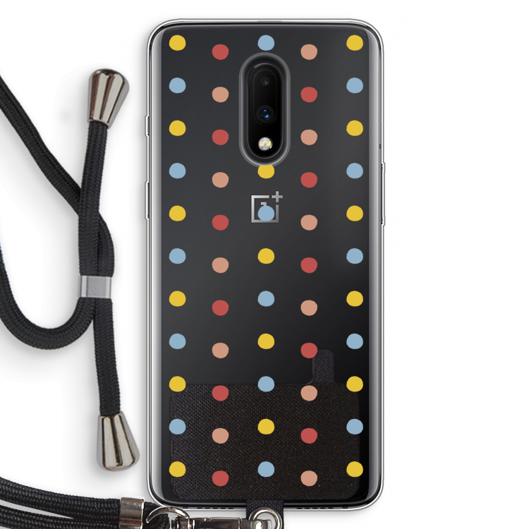 Bollen: OnePlus 7 Transparant Hoesje met koord