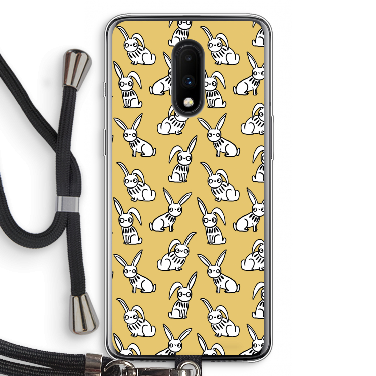 Haas: OnePlus 7 Transparant Hoesje met koord
