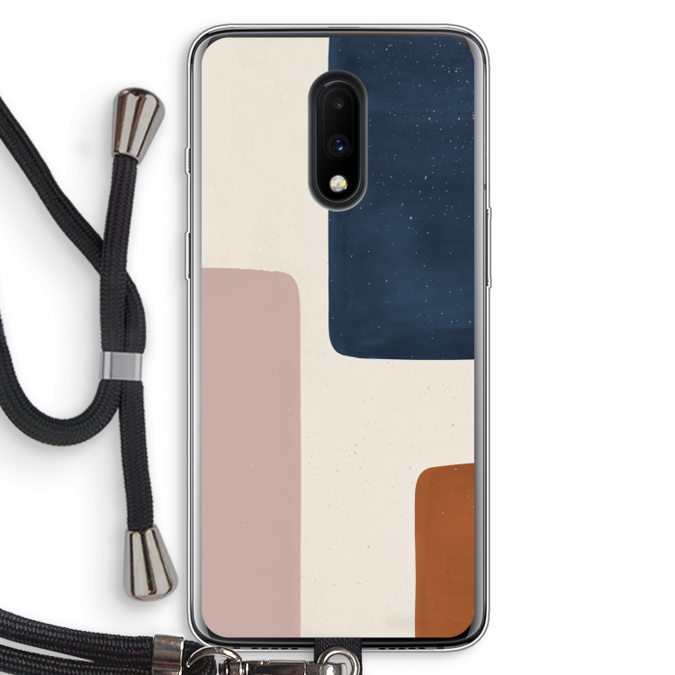 Geo #5: OnePlus 7 Transparant Hoesje met koord