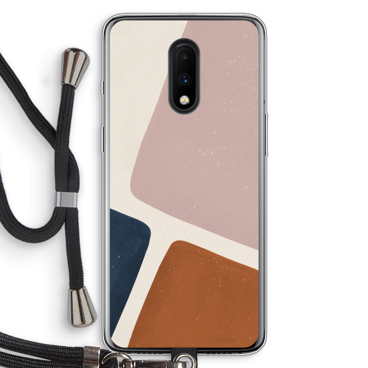 Geo #2: OnePlus 7 Transparant Hoesje met koord