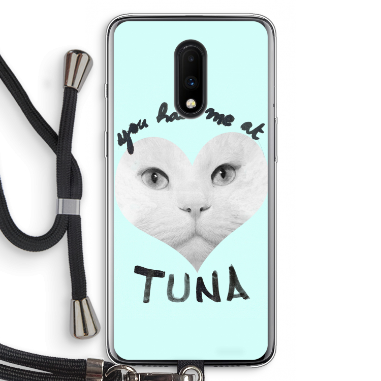 You had me at tuna: OnePlus 7 Transparant Hoesje met koord