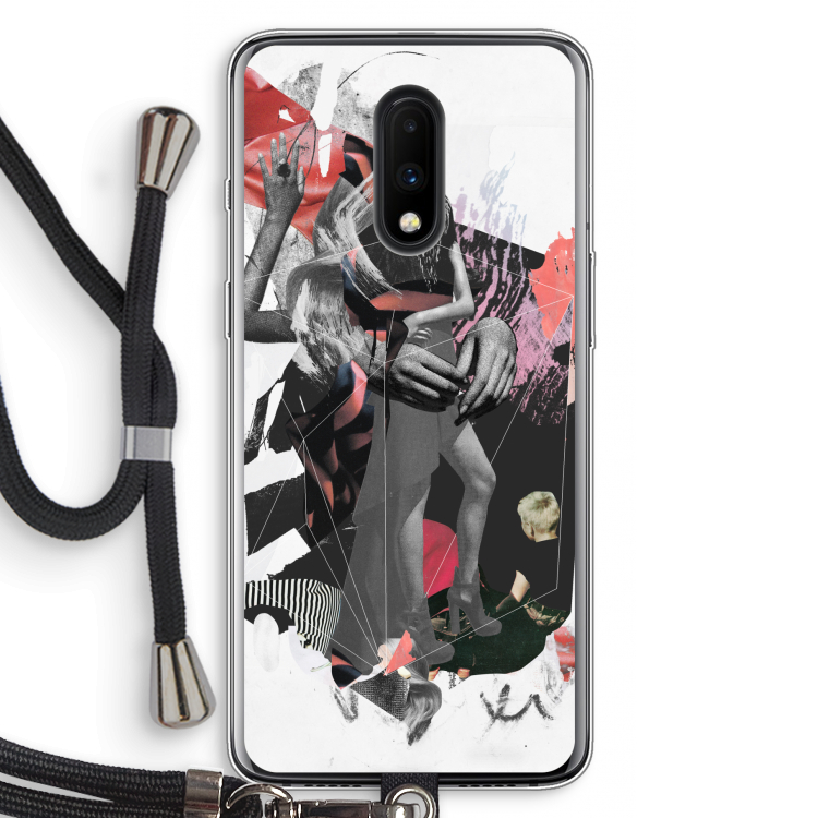 Dissimulation du réel: OnePlus 7 Transparant Hoesje met koord