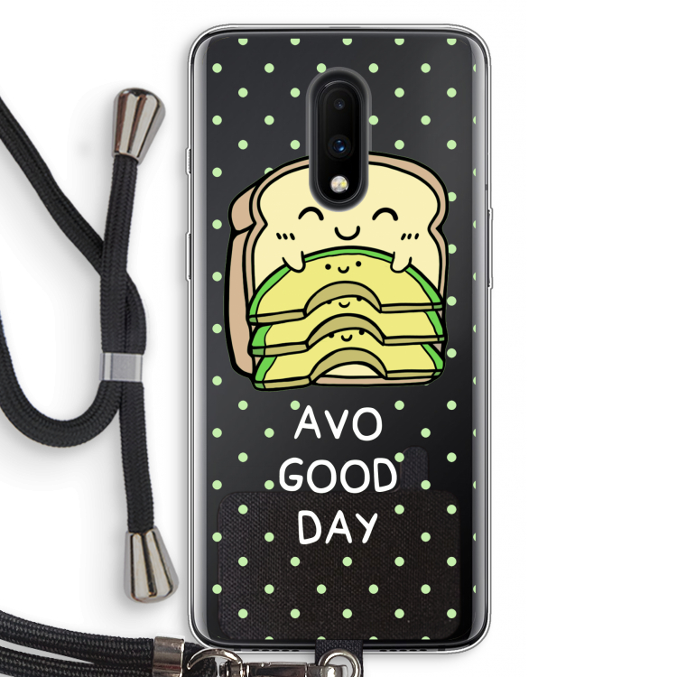 Avo Good Day: OnePlus 7 Transparant Hoesje met koord