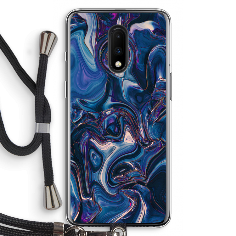 Mirrored Mirage: OnePlus 7 Transparant Hoesje met koord