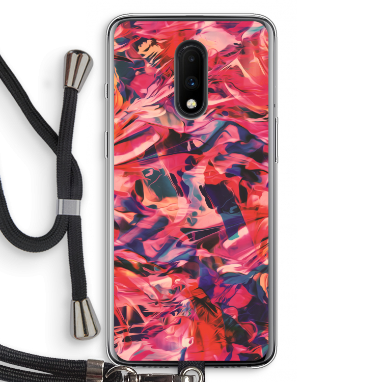 California: OnePlus 7 Transparant Hoesje met koord