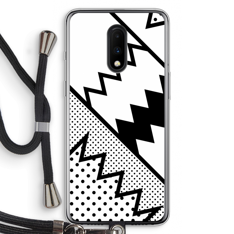 Pop Art #5: OnePlus 7 Transparant Hoesje met koord