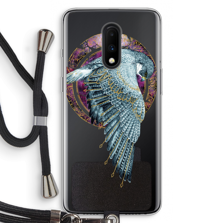 Golden Falcon: OnePlus 7 Transparant Hoesje met koord