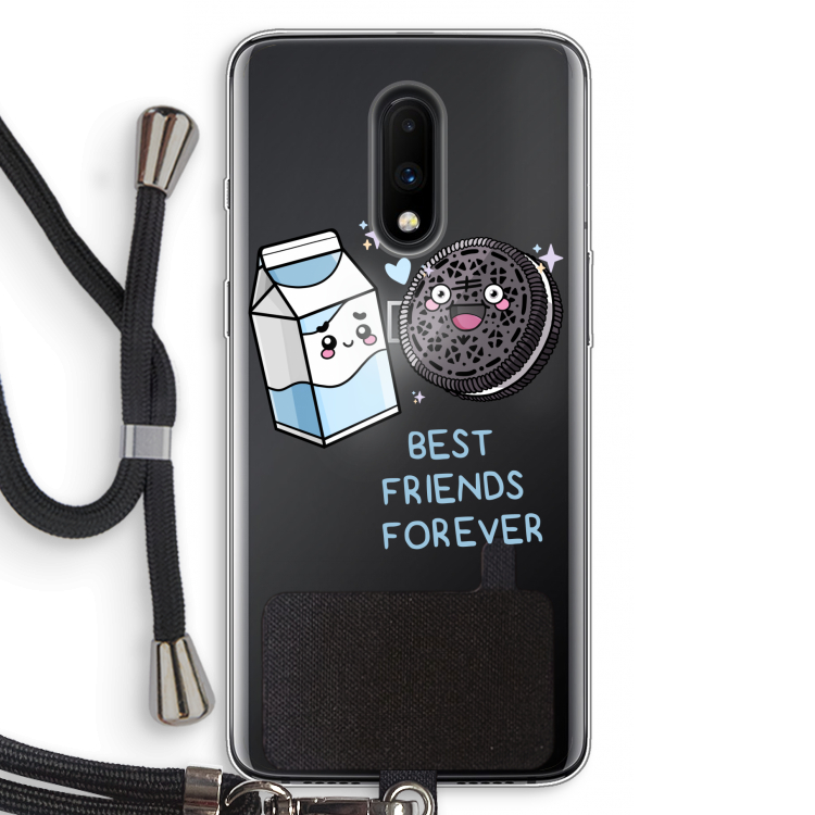 Best Friend Forever: OnePlus 7 Transparant Hoesje met koord