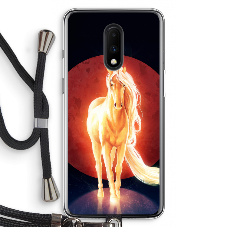 Last Unicorn: OnePlus 7 Transparant Hoesje met koord