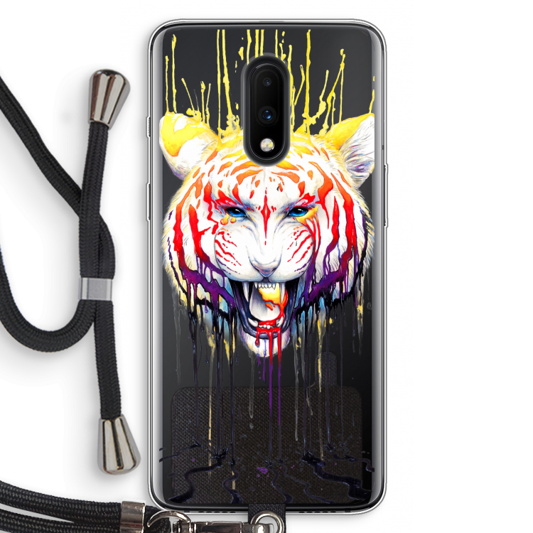 Fading: OnePlus 7 Transparant Hoesje met koord