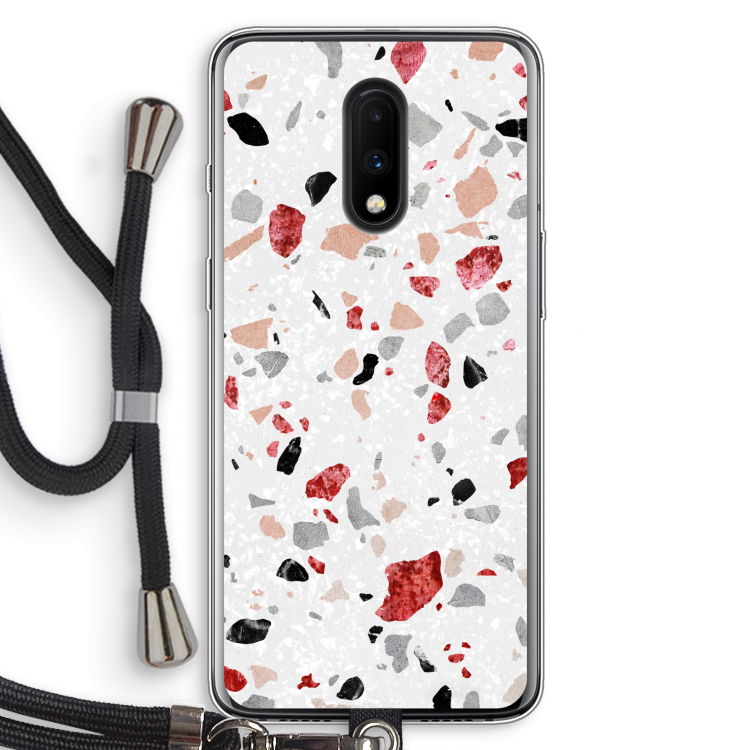 Terrazzo N°12: OnePlus 7 Transparant Hoesje met koord