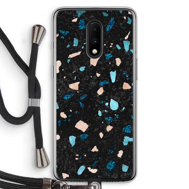 Terrazzo N°11: OnePlus 7 Transparant Hoesje met koord