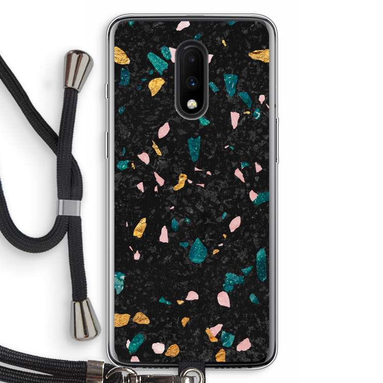 Terrazzo N°10: OnePlus 7 Transparant Hoesje met koord