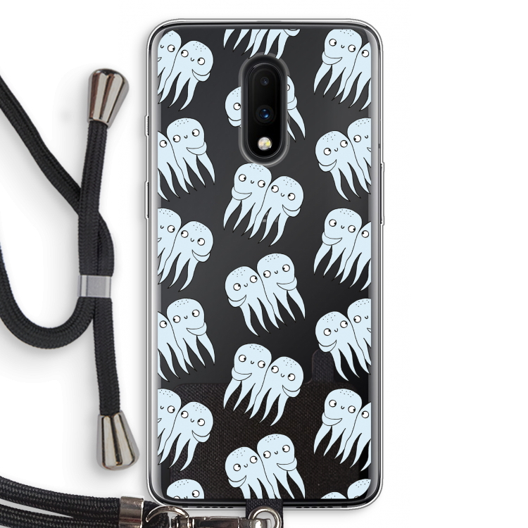 Octopussen: OnePlus 7 Transparant Hoesje met koord