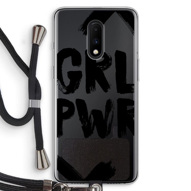Girl Power #2: OnePlus 7 Transparant Hoesje met koord