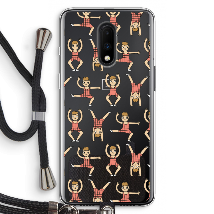 Gymboys: OnePlus 7 Transparant Hoesje met koord