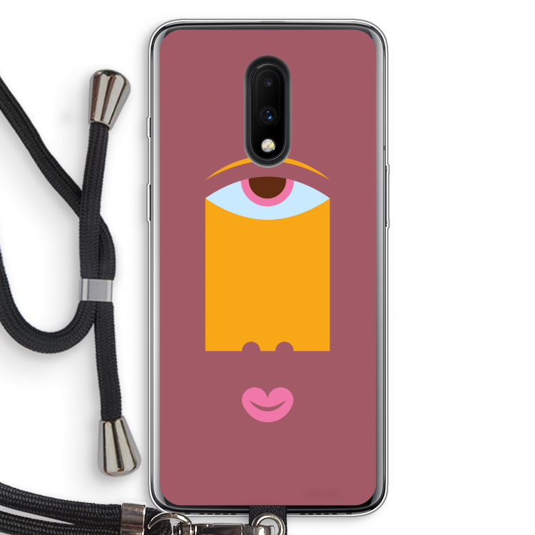 Mono V: OnePlus 7 Transparant Hoesje met koord