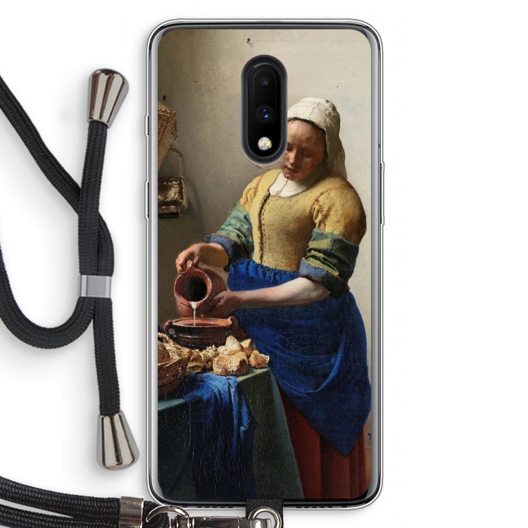 The Milkmaid: OnePlus 7 Transparant Hoesje met koord