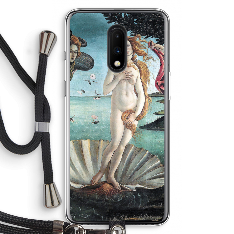 Birth Of Venus: OnePlus 7 Transparant Hoesje met koord