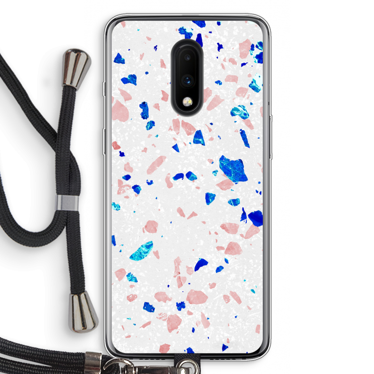 Terrazzo N°6: OnePlus 7 Transparant Hoesje met koord