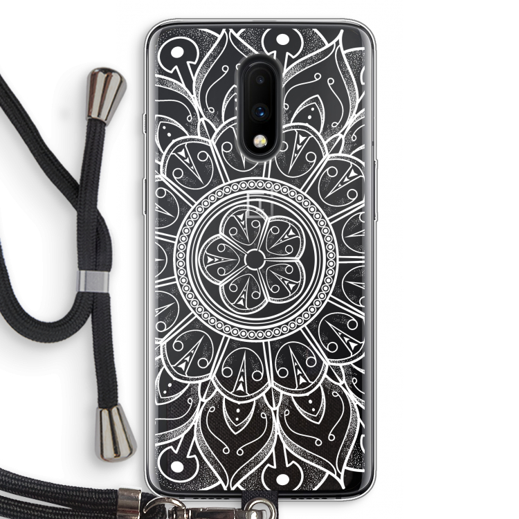 Roses Are Red: OnePlus 7 Transparant Hoesje met koord