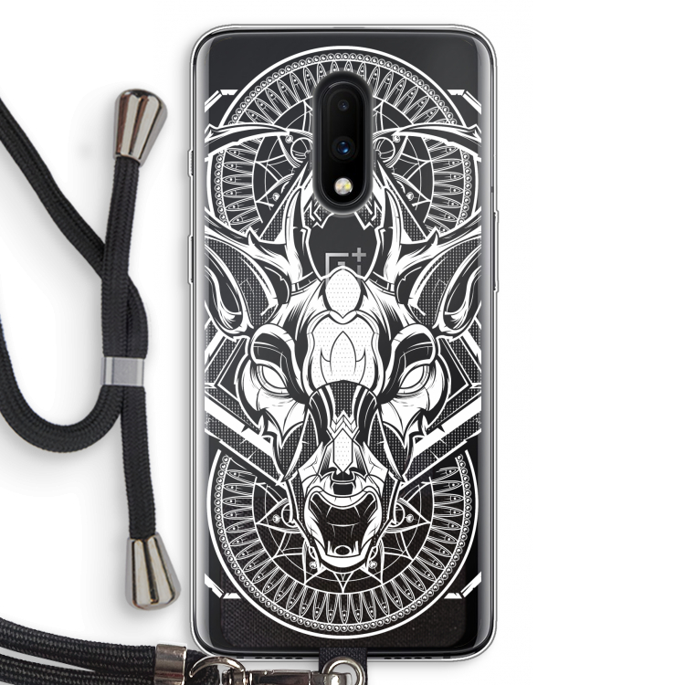 Oh Deer: OnePlus 7 Transparant Hoesje met koord