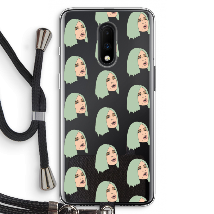 King Kylie: OnePlus 7 Transparant Hoesje met koord