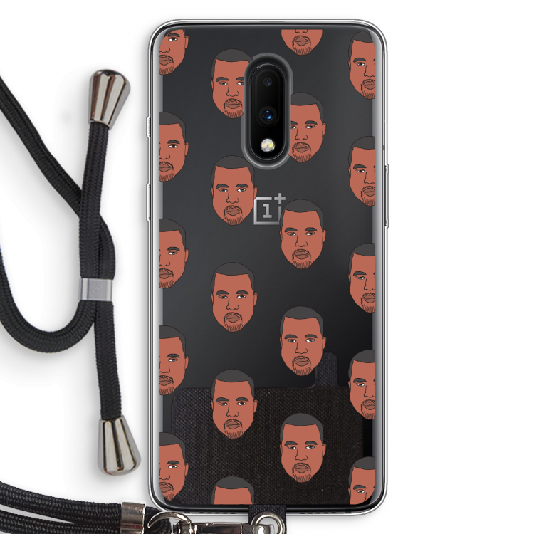 Kanye Call Me?: OnePlus 7 Transparant Hoesje met koord
