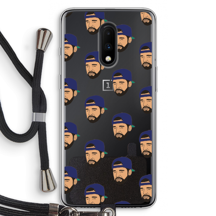Drake Away: OnePlus 7 Transparant Hoesje met koord