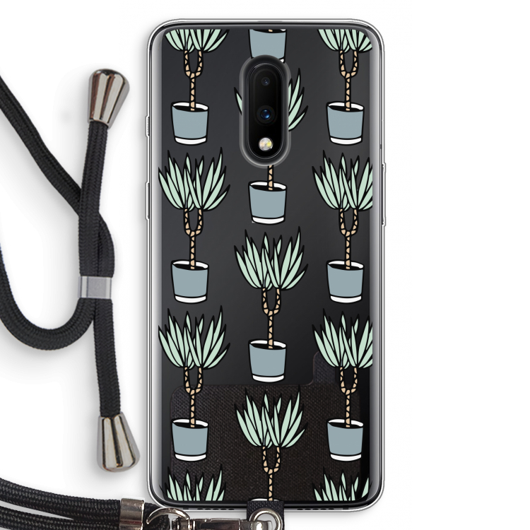 Boompje: OnePlus 7 Transparant Hoesje met koord