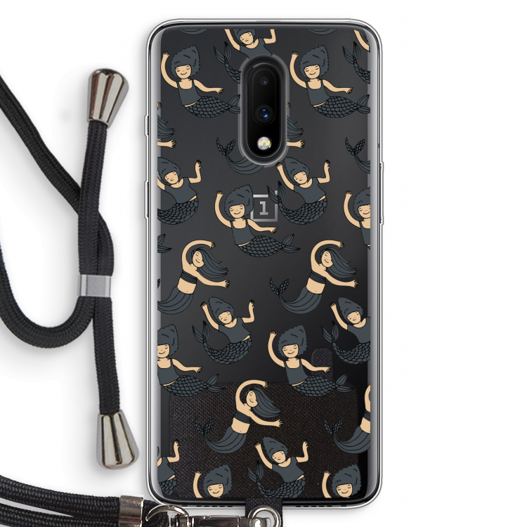 Zeemeermin: OnePlus 7 Transparant Hoesje met koord