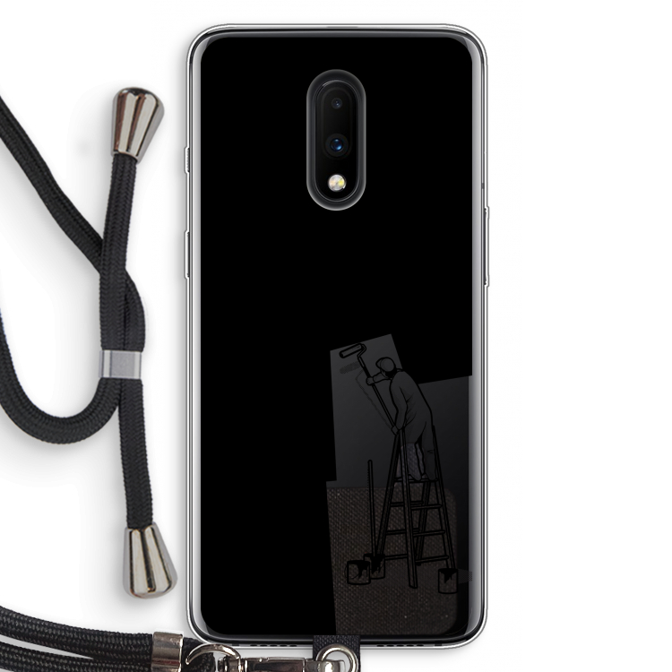 Musketon Painter: OnePlus 7 Transparant Hoesje met koord