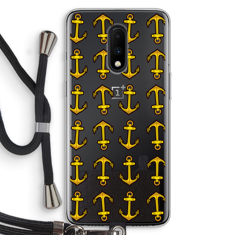 Musketon Anchor: OnePlus 7 Transparant Hoesje met koord