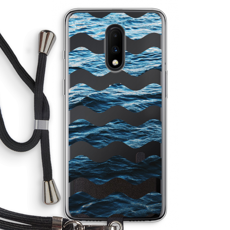 Oceaan: OnePlus 7 Transparant Hoesje met koord