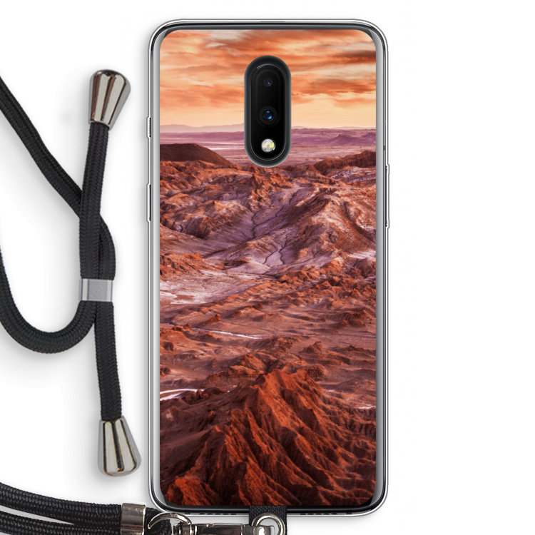 Mars: OnePlus 7 Transparant Hoesje met koord