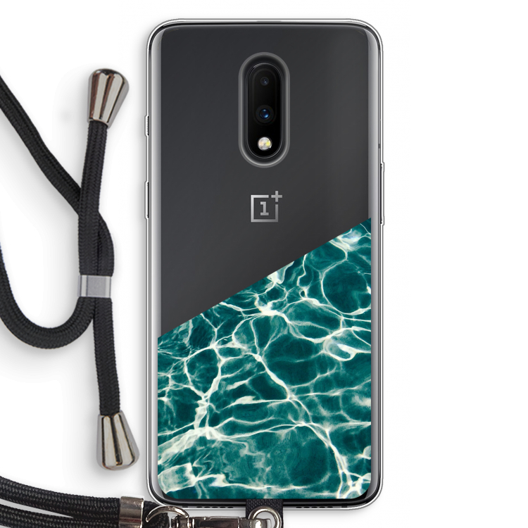 Weerkaatsing water: OnePlus 7 Transparant Hoesje met koord