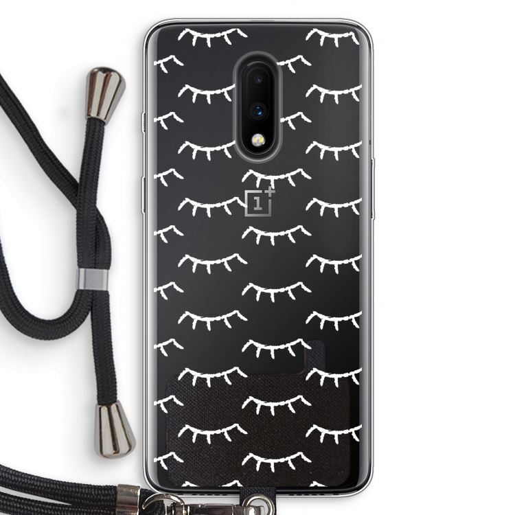 Wimpers: OnePlus 7 Transparant Hoesje met koord
