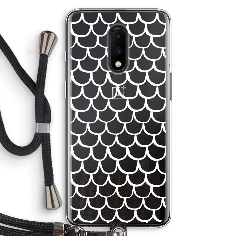 Dakpannetjes: OnePlus 7 Transparant Hoesje met koord