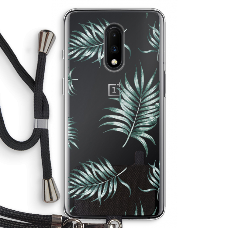 Simple leaves: OnePlus 7 Transparant Hoesje met koord