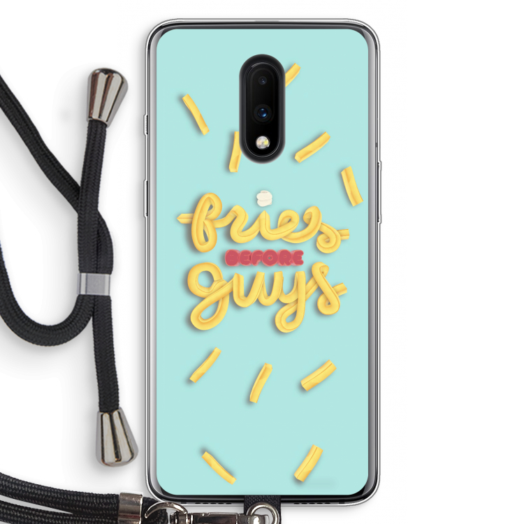 Always fries: OnePlus 7 Transparant Hoesje met koord