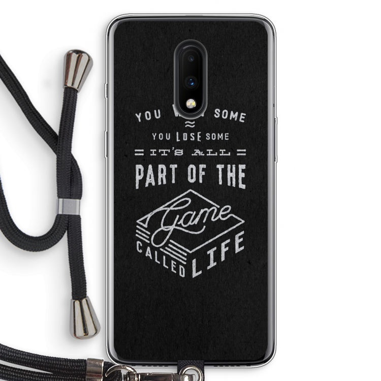 Life: OnePlus 7 Transparant Hoesje met koord