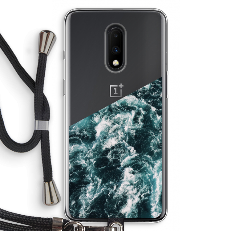 Zee golf: OnePlus 7 Transparant Hoesje met koord