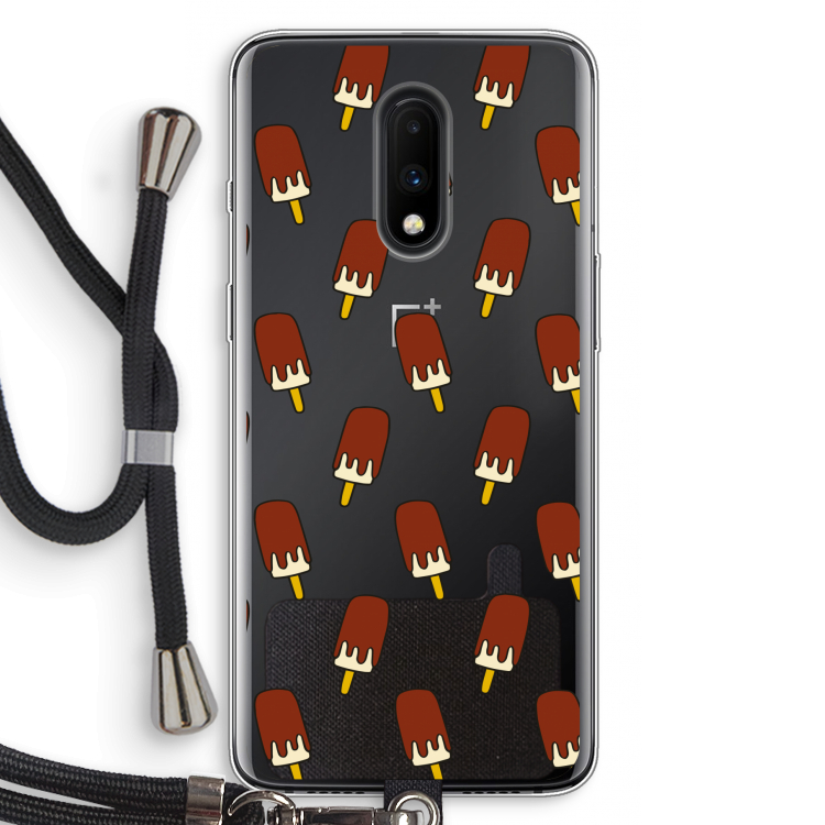 Yummy: OnePlus 7 Transparant Hoesje met koord