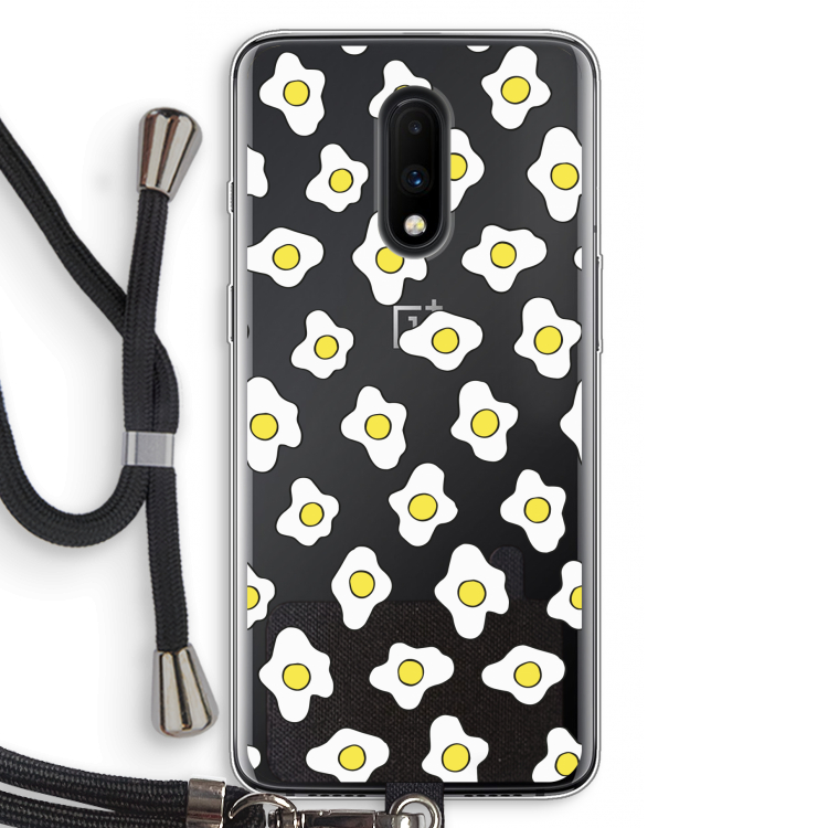 Spiegeleitjes: OnePlus 7 Transparant Hoesje met koord