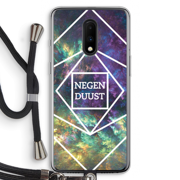 Negenduust ruimte: OnePlus 7 Transparant Hoesje met koord